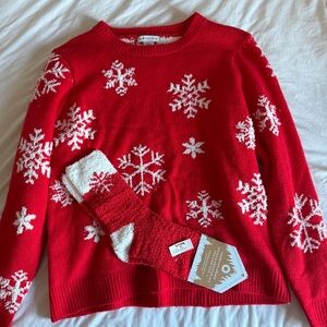 Cupcakes and Cashmere Snowflake Sweater